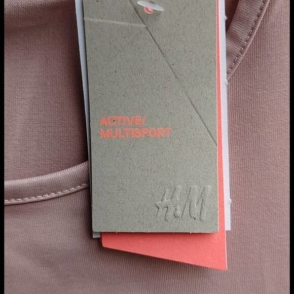 H&M Pink Active/Multisport Peplum Tank Top - Picture 6 of 8